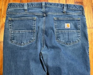 Carhartt Women’s Rugged Flex Layton Skinny-Leg Jean Slim Fit Indigo Size 36x32 - Picture 1 of 8