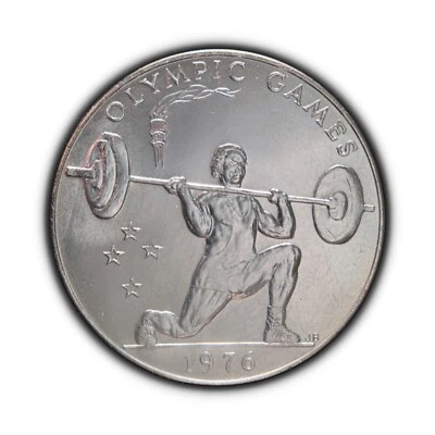 SAMOA. 1976, 1 Tala - Summer Olympics, Montreal, Weightlifting RARE - Image 1 of 3