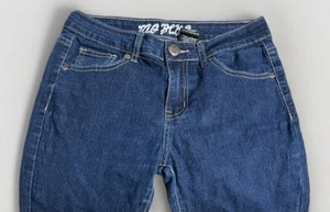 Tag Blue Girls Skinny Dark Blue 5 Pockets Denim Jeans Size 14 W26” X29”L(252.F) - Picture 1 of 6