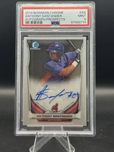 Anthony Santander 2014 Bowman Chrome Prospect Auto #BCAPAS Orioles PSA 9 - Bild 1 von 2