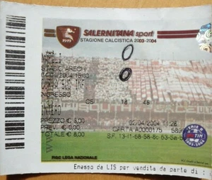 BIGLIETTO   SALERNITANA   - NAPOLI STAGIONE 2003-04 - Foto 1 di 1