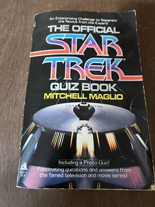 The Official Star Trek Quiz Book by Mitchell Maglio 1985, Paperback Fair - Imagen 1 de 8