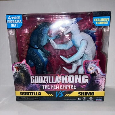 Godzilla X Kong: The New Empire Two Pack Figure Set. Godzilla Vs Shimo Fast Ship - Image 1 of 4