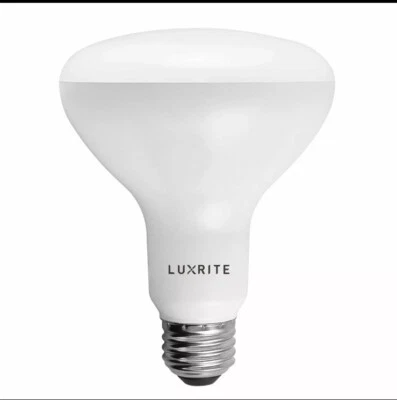 12pck Luxrite BR30 LED Flood Light Bulb 65W Equiv. Dimmable 3000K 650lm E26 Base - Image 1 of 4