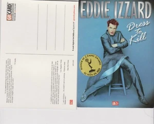 Eddie Izzard  Promo 4" x 6" postcard  sharp shape unused - Picture 1 of 1