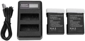 1500mAh EN-EL14 Akkus LED Ladegerät für Nikon D3100-D3400 D5100-D5600 Coolpix - Bild 1 von 4
