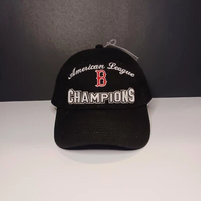 Boston Red Sox Hat Cap American League Champions Adjustable Hook and Loop New - Image 1 of 4