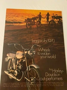 Vintage 1970 Harley Davidson Leggero Motorcycle ad - Picture 1 of 1