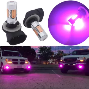 2pcs Pink 881 898 LED Fog Light Bulbs 886 889 Car Pickup Truck Fog Driving Lamp - Picture 1 of 11