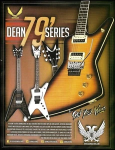 The Dean 79' Series chitarre 2017 pubblicità 8 x 11 chitarra stampa pubblicitaria - Foto 1 di 3