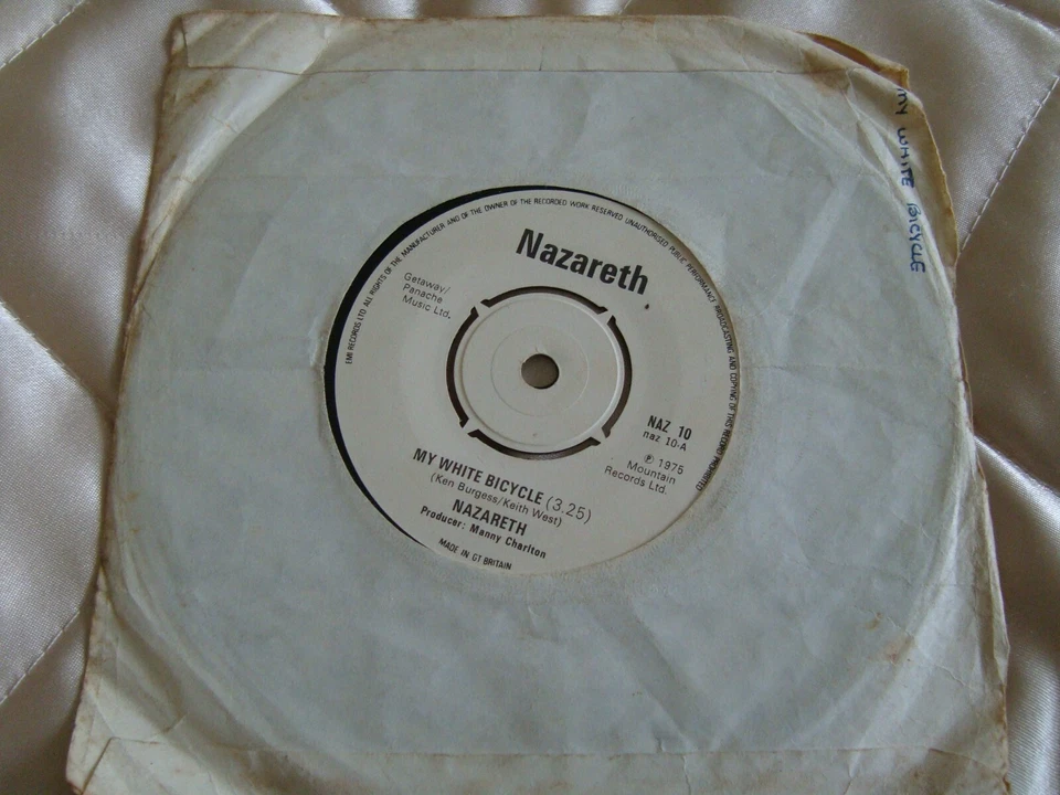 NAZARETH   MY WHITE BICYCLE / MISS MISERY  VINYL 7 " NazareTh NAZ 10 - Image 1 of 1