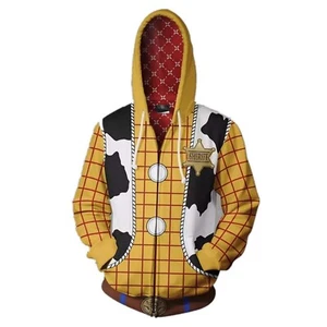 Anime Hoodie Cartoon Cosplay Costume 3D Printed Cowboy Jacket Zip Sweatshirt ... - Picture 1 of 2