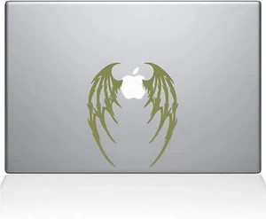 The Decal Guru Demon Wings MacBook Decal Vinyl Sticker - 15" MacBook Pro - Gold - Picture 1 of 1
