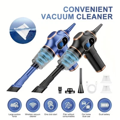 Wireless Car Vacuum Cleaner Household 9000Pa Strong Cleaner Suction Mini N5A8 - Image 1 of 4