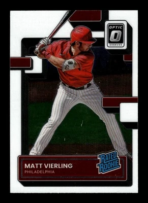 2022 Panini Donruss Optic Rated Rookie #85 Matt Vierling - Phillies - Image 1 of 2