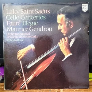 Maurice Gendron - Lalo/Saint-Saens Cello Concertos LP ~ NM Holland Original - Foto 1 di 4
