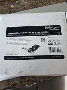 StarTech.com PCI100MMSC 100Mbps Full/Low Profile Ethernet MM SC Fiber PCI NIC - Picture 1 of 3