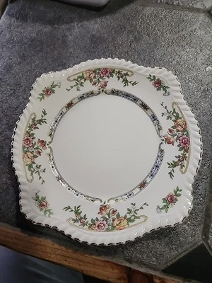 Plato de ensalada cuadrado Johnson Bros. England Eastbourne (inglés antiguo) c1949 raro Foto 1 de 4