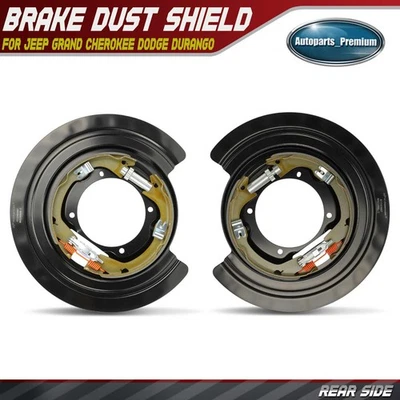 Protector antipolvo de freno trasero 2 piezas para Jeep Grand Cherokee Dodge Durango 2011-2019 4 puertas Foto 1 de 4