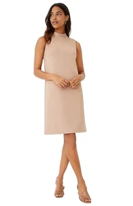 Abito camicia tubino Ann Taylor taglia 8 nuovo con etichetta ufficio elasticizzato finto collo preppy elegante - Foto 1 di 8