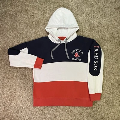 Boston Red Sox Sweater Womens M Embroidered Hoodie Soft As A Grape MLB Baseball - Image 1 of 4