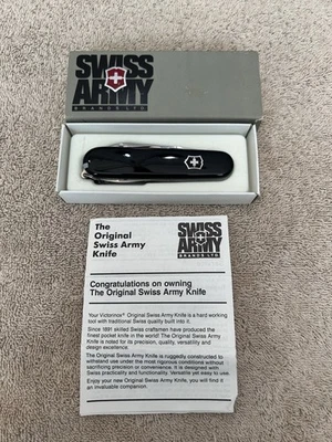 Vintage Victorinox Swiss Army knife Tinker Black 53103  In Original Packing - Image 1 of 4