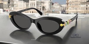 Occhiali da sole donna SWAROVSKI SK6042 100187 nero grigio scuro 53 mm - Foto 1 di 1