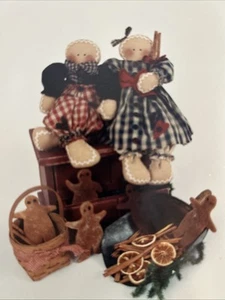 FRED e GINGER 16” modello bambola pan di zenzero di Katie’s Homespun Stitches - Foto 1 di 3