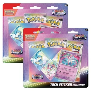 Pokemon SV8.5 Scarlet and Violet Prismatic Evolutions Tech Sticker Collection | - Picture 1 of 6