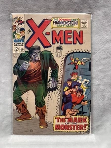 X-Men #40 Classic Cover! Frankenstein Auftritt! Zyklop! Marvel 1968 - Bild 1 von 2