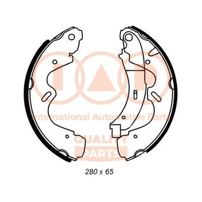 IAP QUALITY PARTS Bremsbackensatz Trommelbremse Hinten für AUTO UNION DKW F12 - Bild 1 von 4