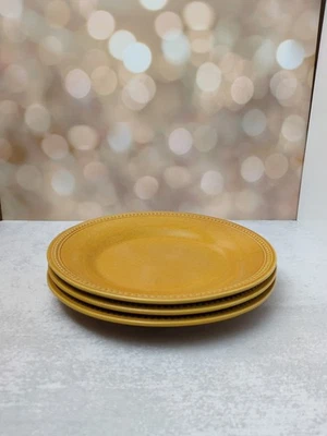 PIER 1 ☆ Spice Route Ginger ☆ Set of 3 Dinner Plates ☆ Beaded Stoneware - Image 1 of 4