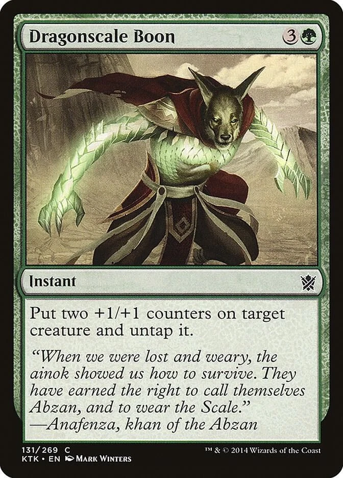 Magic the Gathering MTG Dragonscale Boon Khans of Tarkir KTK 131/269 Common NM/M - Image 1 of 1