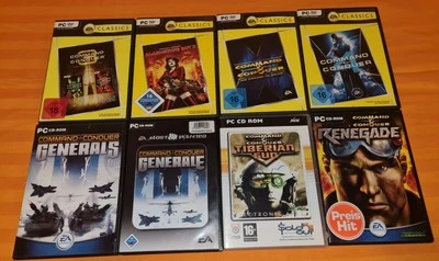PC 9 Games & 13CDs Sammlung Command & Conquer mit Codes Key Fsk-18 Deutsch  - Bild 1 von 4