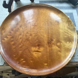 Bandeja de madera de mirto vintage 14" Ralph Bailey Oregon caras embrujadas en madera sagrada - Imagen 1 de 24