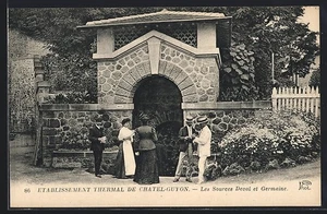CPA Chatel-Guyon, Les Sources Deval et Germaine - Picture 1 of 2