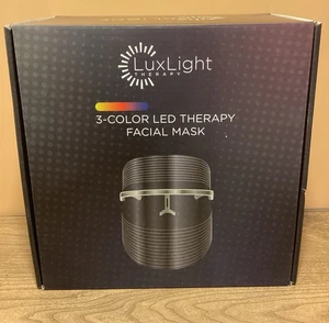 NEU Lux Lichttherapie 3 Farben LED Therapie Gesichtsmaske - Bild 1 von 1