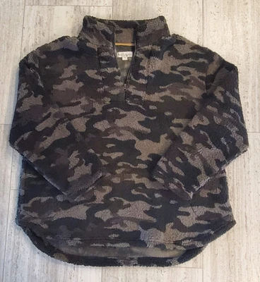Pullover polar Koolaburra By Ugg XXL camuflado 1/4 cremallera cálido acogedor informal talla 2XL Foto 1 de 4