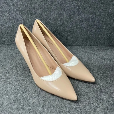 Bomba de tacón COLE HAAN Mylah 75 mm para mujer talla US 7 B cepillo de cuero Foto 1 de 4