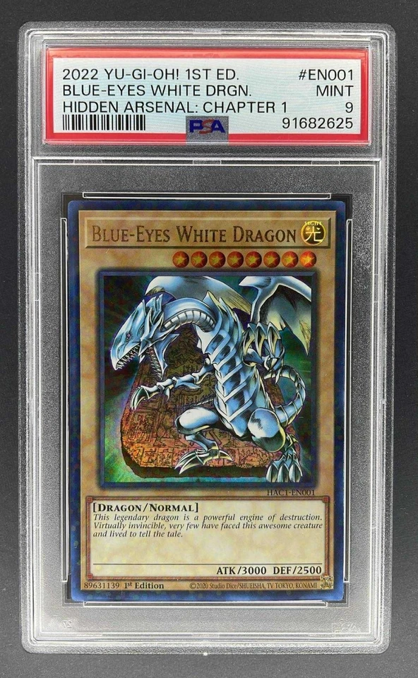 Blue Eyes White Dragon Hidden Arsenal Ch.1 (EN001) PSA 9 - Image 1 of 1