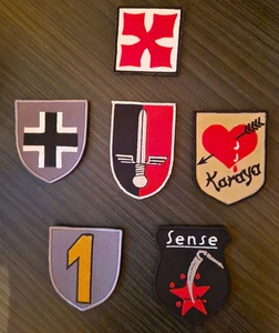 Set di 6 insegne laterali di Erich Hartmann. Karai. Squadrone JG52 Aeronautica Militare. - Foto 1 di 14