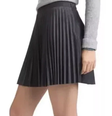 Женская плиссированная мини-юбка Vineyard Vines Condor серая искусственная замша размер 0 на молнии - Изображение 1 из 4