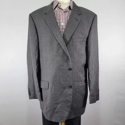 Abrigo Blazer Deportivo Para Hombre JOS A BANK Dos Botones Gris Lana a Cuadros Talla 50L Foto 1 de 4