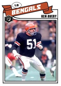 ACEO KEN AVERY CINCINNATI BENGALS INDIVIDUELLE HANDGEFERTIGTE KUNSTKARTE - Bild 1 von 2