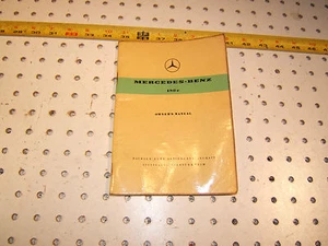Mercedes 1961, 1962 W120 180C PONTON Propietarios MANUAL NO Rep OEM 1 Folleto - Imagen 1 de 12