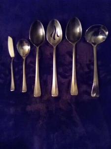 Ekco Eterna Edelstahl Korea Kolonial Richmond 6 Servierstücke durchbohrt massiv - Bild 1 von 4