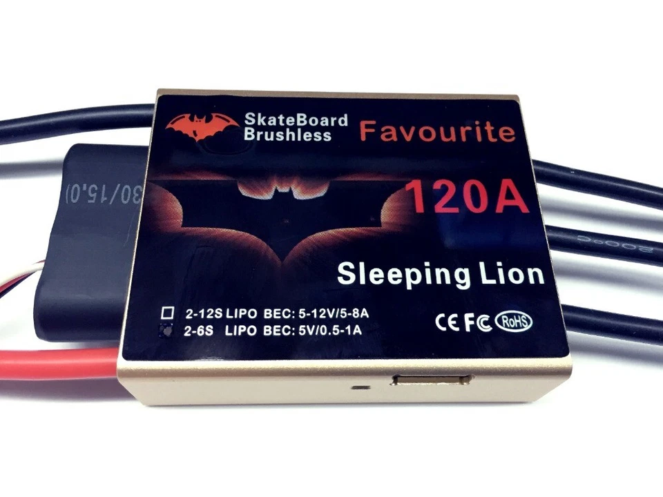 FVT 120A Brushless Sensored/Sensorless Car/Tank Electric Skateboard ESC 48V - Image 1 of 4