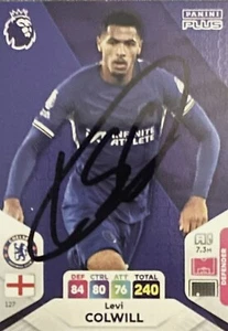 Levi Colwill Chelsea FC Panini Adrenalyn XL Plus 24 Hand Signed Card - Picture 1 of 1