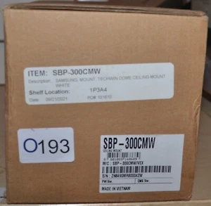 Hanwha Techwin SBP-300CMW Ceiling Mount for Surveillance Camera White NEW - Picture 1 of 4