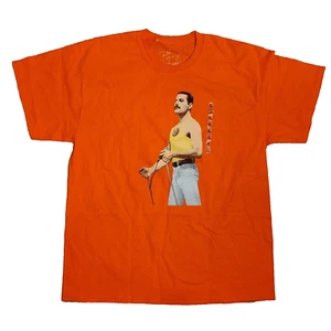 T-shirt Freddie Mercury Queen Vocalist arancione XL merce ufficiale nuova - Foto 1 di 9